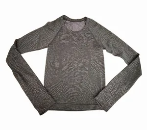 Lululemon Swiftly Tech Size 0 Long Sleeve 2.0 Race Length Purple Gray #HHH6-2 thumbnail 1