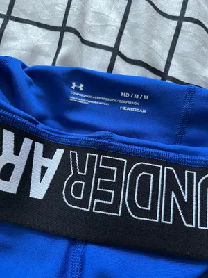Under Armour royal blue spandex shorts thumbnail 3