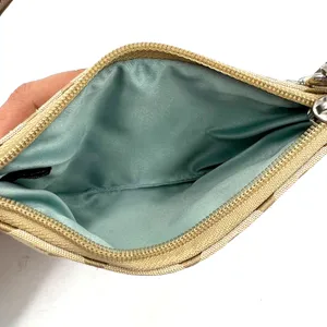 Coach Wristlet Signature C Op Art Sateen Jacquard Brown thumbnail 3
