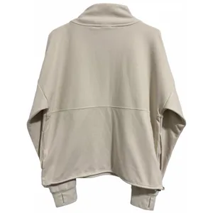 Varley Timberley‎ Half Zip Midlayer Sweatshirt Cement Marl Women's Size Medium thumbnail 2