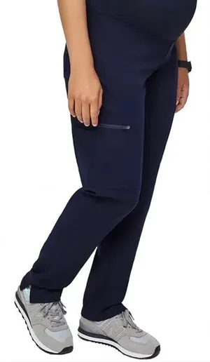 Figs XXS Womens Yola Maternity Navy High-Waisted Scrub Bottoms thumbnail 1