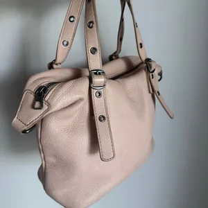 Lucky Brand Genuine Leather Bag With Silver Hardware Tan Beige thumbnail 8