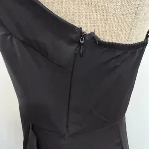 SheIn Elegant Evening 6 Maxi Dress High Low Ruffle Hem Whimsigoth Black Fairy Grunge thumbnail 7