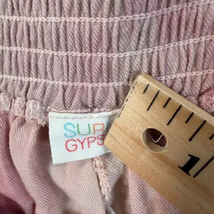 Surf Gypsy Tie Dye Split Leg Swim Cover-Up Shorts Size Medium Pink Elastic Waist thumbnail 5