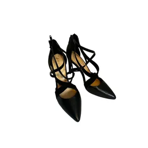 Nine West Women's Elilah Strappy Zip Up High Heels Black Size 7 thumbnail 3