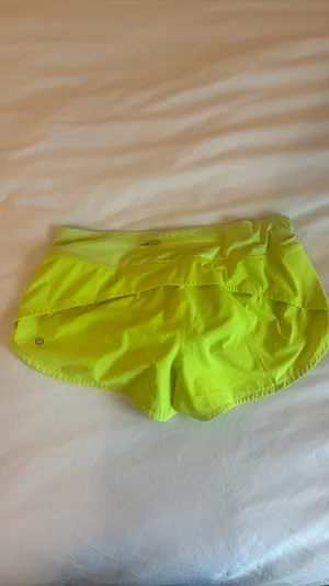 Lululemon Speed Up Shorts 2.5” Neon thumbnail 3