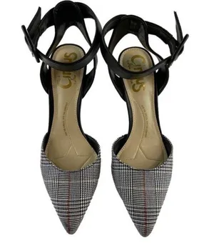New Circus by Sam Edelman Plaid Tabitha Ankle Strap Stiletto Heels Size 7.5 thumbnail 1
