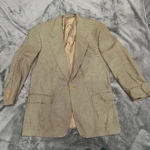 Lubiam Blazer Sports Coat Jacket Men's 50R Wool/Silk Plaid‎ Made In Italy thumbnail 1