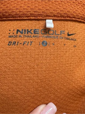 Nike Women's Burnt Orange Half-Zip Pullover Nike Golf Size Small thumbnail 9