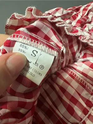 Red Gingham Smocked Shorts thumbnail 7