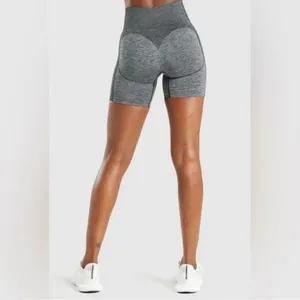✨Gymshark Women's Hyper Amplify Black Marl Seamless Sz Medium Shorts✨ thumbnail 5