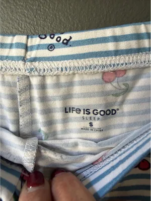 Life is Good Blue Cherry Graphic PJ’s Size Small thumbnail 14