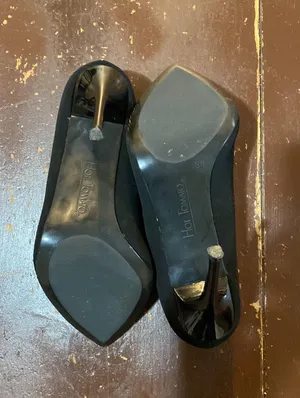 Suede Black Heels  thumbnail 3