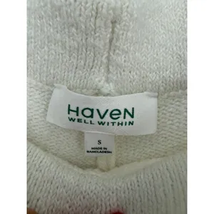 Haven Well Within Organic Cotton Pintuck Wide Leg Sweater Knit Lounge Pants S thumbnail 5