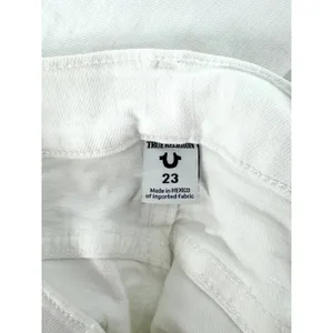 True Religion Halle Mid Rise Super Skinny Jeans White Denim Size 23‎ Womens thumbnail 8