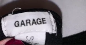 Garage Black Halter Crop Top thumbnail 2