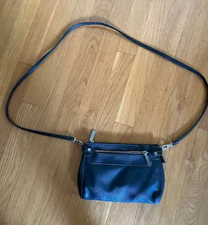 Liz Claiborne Handbag Shoulder Purse Black Cloth Zip Closure thumbnail 1