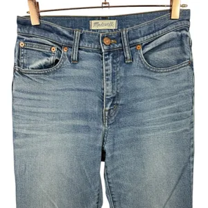Madewell Women’s Flea Market Flare Cropped Raw Hem Jeans Size 27 Denim‎ Casual thumbnail 5