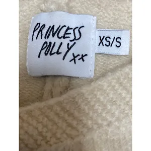 Princess Polly Beige Cream Knit Sleeveless Brami Crop Top Shorts 2 Pc Set Size S thumbnail 5