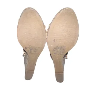 Franco Sarto Sombre Leather Wedge Sandals Cork Heel Platform Slingback Size 7.5‎ thumbnail 7