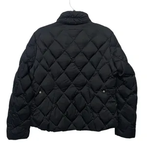 Eddie Bauer Large Petite Quilted Duck Down Puffer Winter Jacket Sherpa Black‎ thumbnail 5