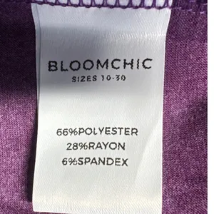 BloomChic Womens Purple Heathered‎ Surplice Wrap Tunic Top Plus Size 18-20 NEW thumbnail 4