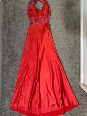 Prom dress backless Red thumbnail 1