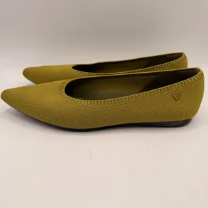 Vivaia Aria Pointed Toe Knit Flats Chartreuse Green Womens Size EU 40/ US 9.5 thumbnail 5