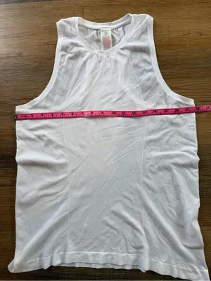 Sweaty Betty White Performance Racerback Tank Top Size 4-6 thumbnail 5