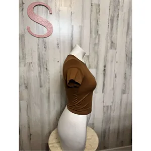 GAZE brown blouse size XS Brown thumbnail 6