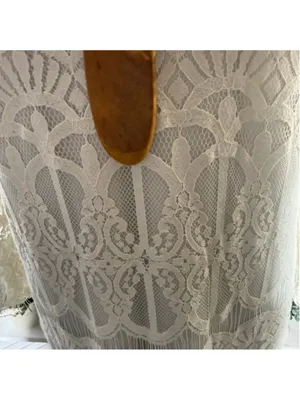 Tacera boho dress cream lace victorian bell sleeves romantic coquette fairy S thumbnail 14