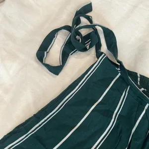 La‎ Hearts Green White Striped Flowy Pants thumbnail 4