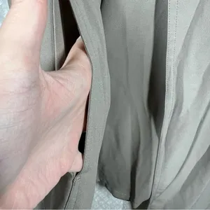 Aritzia Babaton Taupe Light Academia Flowy Quincy‎ Tie Waist Lightweight Jacket thumbnail 5