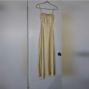 Billy j boutique yellow slit dress Size 6 thumbnail 3