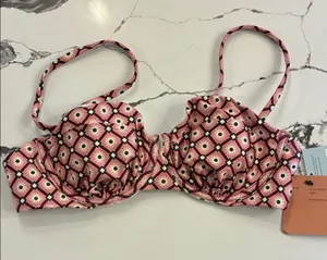 Shade & Shore Pink Floral Bikini Top 36 B thumbnail 1