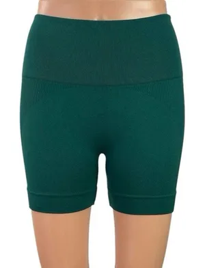 SET Active SculptFlex Green Skinny Yoga Gym Athletic Activewear Biker Shorts S thumbnail 1