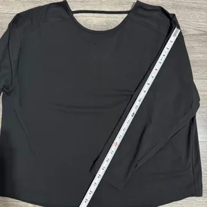 Members Mark Black Long Sleeve Active Tee Women's Size L Open Back‎ Detail thumbnail 13