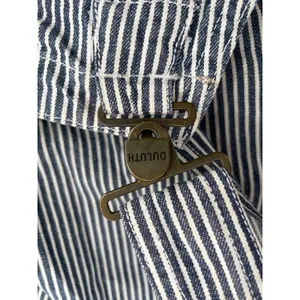 Duluth Trading Overall Shorts Railroad Engineer Striped 100% Cotton Workwear M thumbnail 3