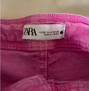 Pink Wide-Leg High-Waisted ZARA Jeans thumbnail 4
