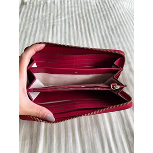 Kate Spade Cameron Large Zip Around Wallet Rosso Red Colorblock Accordion thumbnail 7