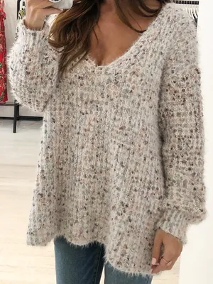 POL Chunky Oversized Cozy Yarn Confetti Sweater thumbnail 1