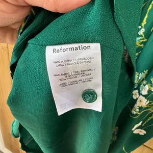 Reformation Rosi Dress Buena Green NEW thumbnail 12