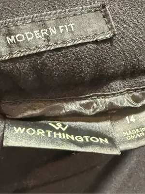 Worthington Black Women’s Modern Fit Pants 14 thumbnail 2