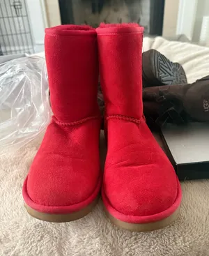 red ugg boots thumbnail 1
