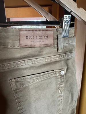 Blue Fire Co Chloe Skinny Ankle Jeans Beige Sand Storm Zip Hem Size 28 thumbnail 8