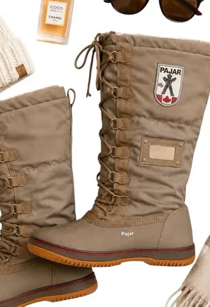 Pajar Canada Gia Waterproof Fleece Lined Snow Boots Women 37 Winter Warm in EUC thumbnail 1