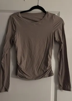 Qinsen Nude Long Sleeve Tan thumbnail 1
