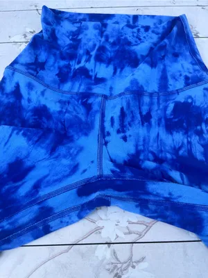 lululemon athletica Blue Tie-Dye Bike Shorts thumbnail 2