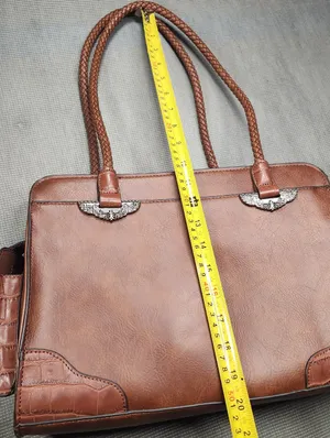 BUENO CognacBrown Shoulder Bag Western Embossed Braided Straps Accent Hardware thumbnail 4