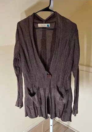 Anthropologie Sparrow EUC Women's Brown One Button Cardigan Sweater Size M thumbnail 1